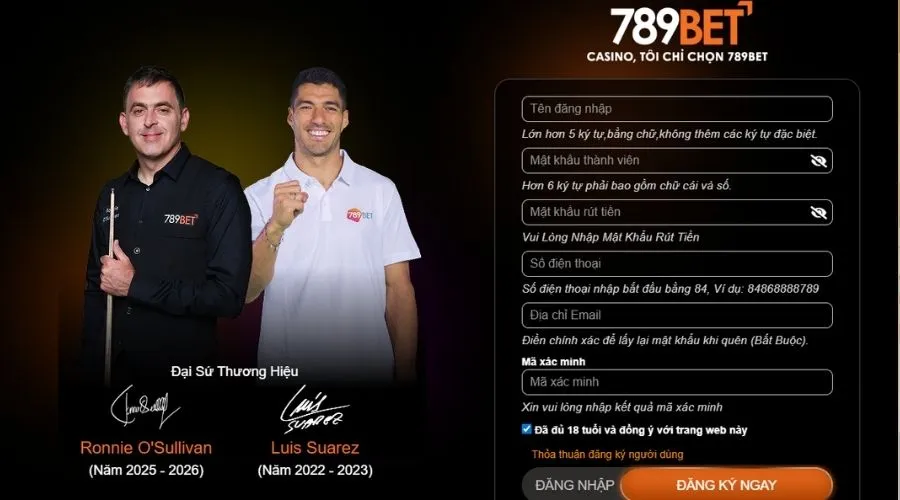 Điền thông tin theo form của nhà cái như trong ảnh